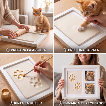 Pawmory — Kit Huella de Gato en Arcilla